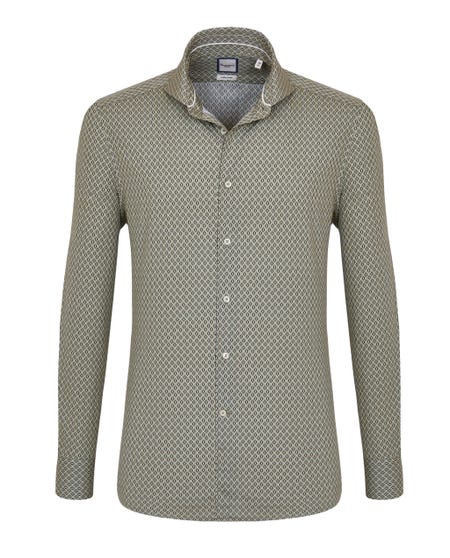 Trendy shirt with micro-pattern francese_0